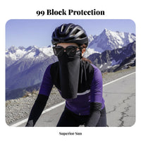 Ice Silk Face Cover Breathable Ice Silk Full Face Cover Cooling Sun Protection Cover Lightweight Cooling Sun Cover Quick Dry