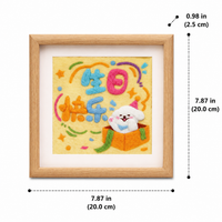 framed felt craft artwork