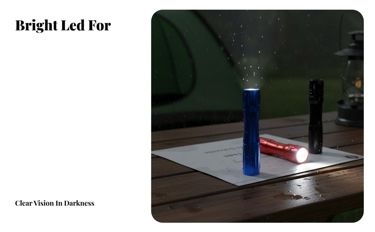 Aluminum Alloy Flashlight Lightweight LED Flashlight Waterproof Handheld for Campers, Hikers, Outdoor, Camping, Emergencies