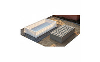 Reusable Cement Border Mold DIY Garden Border Mold Easy to Use Landscaping Supply Long-Lasting for Rural Yard, Courtyard