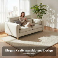Light Luxury design curvedShaped Sofa Italian Inspired Living Room Furniture Minimalist Design Couch High-Resilience Foam for Interior Designers, Young Adults, Apartment, Guesthouse, Lounge Area, leisure Space