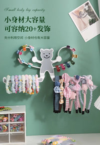 发箍收纳神器挂墙发饰架放头箍发夹发卡皮筋发圈的挂钩架子收纳架