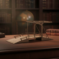 Handmade Gift WWII Display Scene Bridge Historical Reproduction 1:72 Scale Bridge Kit for Hobbyists, History Buffs, Desktop Display