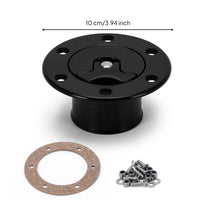 Polished Finish 6-Bolt Fuel Filler Cap Lightweight 6-Bolt Fuel Cell Cap Non-Vented Vehicle Modification Part Quick Release for Racers, Racing