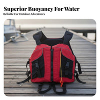 Mature Flotation Vest Lightweight Mature Flotation Vest Kayaking Flotation Device Breathable Material Kayaking PFD Easy-Release