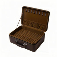 40 Slot Bracelet Case PU Leather Sturdy Construction Bracelet Organizer Securing Display