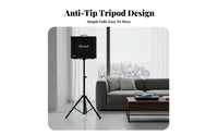 Non-Slip Feet Portable Speaker Stand Secure Locking Mechanism Tripod Speaker Stand Heavy Duty Foldable Design for DJs, Musicians, Home Theater, Studio, Stage, Office