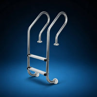 2-Step Pool Ladder No-Embed Pool Ladder with Handrails Anti-Slip for Contractors, Backyard Pools