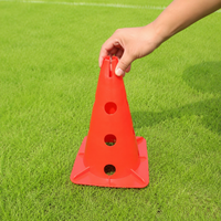 38cm Football Training Equipment, PE Polyethylene Cones with Square Base, for Soccer Agility Sports Training