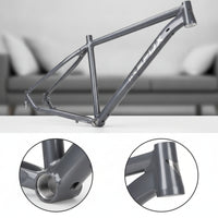Hardtail Mountain Bike Frame Disc Brake Compatible Mountain Bike Frame with Quick Release Aluminum Alloy for Cyclists, Trail Riding, Cross-Country