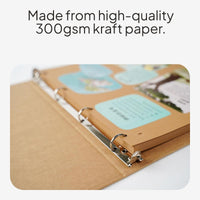 Kraft Paper Loose Leaf Photo Scrapbook DIY Notebook