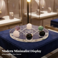 Acrylic Jewelry Display Stand Minimalist Design Transparent Bracelet Holder Versatile Acrylic Bracelet Stand for Women, Retail Store, Home, Bedroom