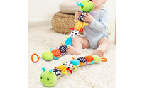 Caterpillar Toy with Music Multifunctional Caterpillar Toy with Crinkle Soft Textured for Infants, Tummy Time, Crib
