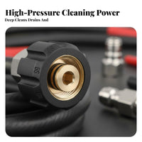 5 Pieces Clog Clearing High Pressure Drain Jetter Nozzle Quick Connect High Pressure Drain Jetter Nozzle Kit Heavy Duty for DIY Enthusiasts
