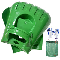 4 Pieces Ergonomic Design Foliage Scoop Hand Rakes Multi-Purpose Large Foliage Grabber Claws Easy Storage for Yard, Garden, Lawn