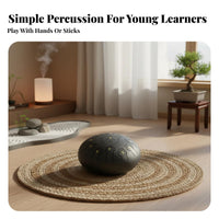 Pure Tone Bear-Themed Melody Drum Precisely Tuned Percussion Instrument Melodious Sound Handpan Easy to Learn for Mindfulness Practice Practitioners, Beginners, Music Lovers, Meditation, Home, Outdoor, Concert