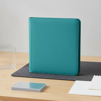 PU Leather Card Case Water-Resistant Zippered Card Binder Large Capacity Collection Book Dustproof 12-Pocket Zip Binder
