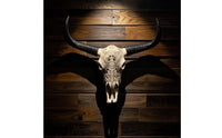 Bovine Wall Decor Cowboy-Themed Head Wall Hanging Resin for Bar