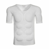 Padded Undershirt with Muscle Chest Invisible Body-Hugging Stretch Shapewear for Men, Cosplayers, Under Clothes