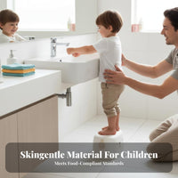 Child Step Stool Stable and Sturdy Kids Washroom Stool Food-Grade PP Material Footstool for Young Children