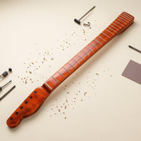 Electric Guitar Neck Replacement Neck Glossy Maple Fingerboard Necks 9.5 Inch Curvature for Guitarists