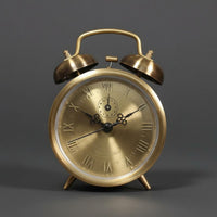 No Batteries Needed Antique Design Alarm Clock Mechanical Alarm Clock House Decoration for Students, Heavy Sleepers, Bedroom, Living Room, Office