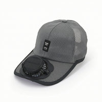 Baseball Cap with Fan UPF 50+ Solar Fan Hat Breathable Ventilated for Fishing, Gardening