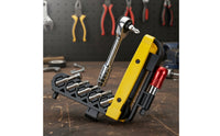 Rapid-Swap Ratchet Wrench with Bit Storage Reversible Cycle Repair Tool Bidirectional Bike Multi-Tool Lightweight for Trail Rides