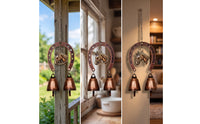 Horse Wind Chime Compact Hoof Shaped Wind Chime Decorative Yard Ornament for Homeowners, Patio