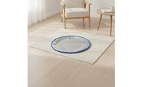 2 Pieces Oval Cat Litter Mat Wipe-Clean Litter Box Mat Waterproof Scatter Control Pad Washable for Cats