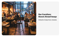 Upholstered Counter Stool with Backrest Light Luxury Design Bar Chair mechanical design Cushioned Seat for Restaurant Owners