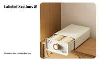 3 Pieces Underwear Compartment Box Set Compartmentalized Design for home users