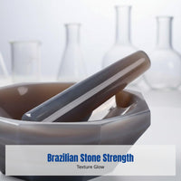 Natural Stone Grinding Bowl, Laboratory Pestle, Durable, Handmade, Multi-Size for Powder Pigment Medicine