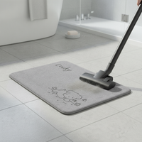 Absorbent Non-Slip Bathroom Mat for Toilet and Shower Area