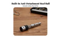 Screwdriver Bit Holder with Self Locking Mechanism Sturdy double Purpose Socket Adapter Wear Resistant Tool Accessory for Tight Confined Areas