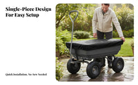 Folding Wagon Cover Waterproof Garden Cart Cover Outdoor Equipment Accessory Sturdy-Duty 210D Oxford Material for Farm, Patio
