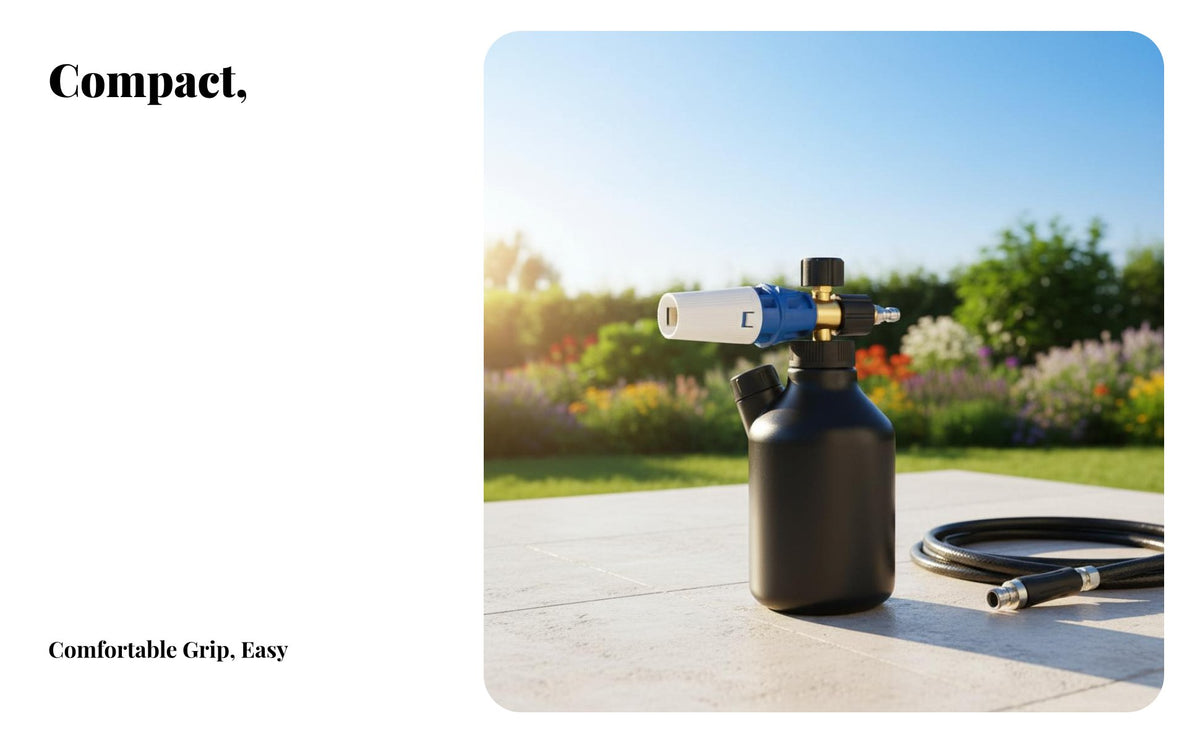 Pressure Washer Foam Dispenser High Capacity 1L Soap Dispenser Foam Dispenser Leak-Resistant Car Wash Soap Foam Dispenser