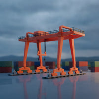 Gantry Crane Model Kit Scale Gantry Crane Assembly Kit Detailed Hobby for Modelers, Railway Scenes, Dioramas