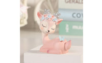 Whimsical Deer Figurine Tabletop Deer Figurine with Antlers Matte Decor Compact for Homeowners, Collectors