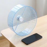Parrot Activity Wheel and Bird Exercise Wheel with Flat Perch, Parrot Play Accessory for Budgie and Cockatiel Enrichment