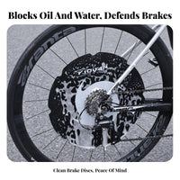 Oil Proof Cycle Disc Brake Cover Reusable Bike Disc Brake Cover Easy to Install for Mountain Bikers, DIY Enthusiasts, Garage