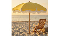 Fringed Sun Umbrella Pointed Base Garden Sun Umbrella Outdoor Shade Decorative Trim for Patio