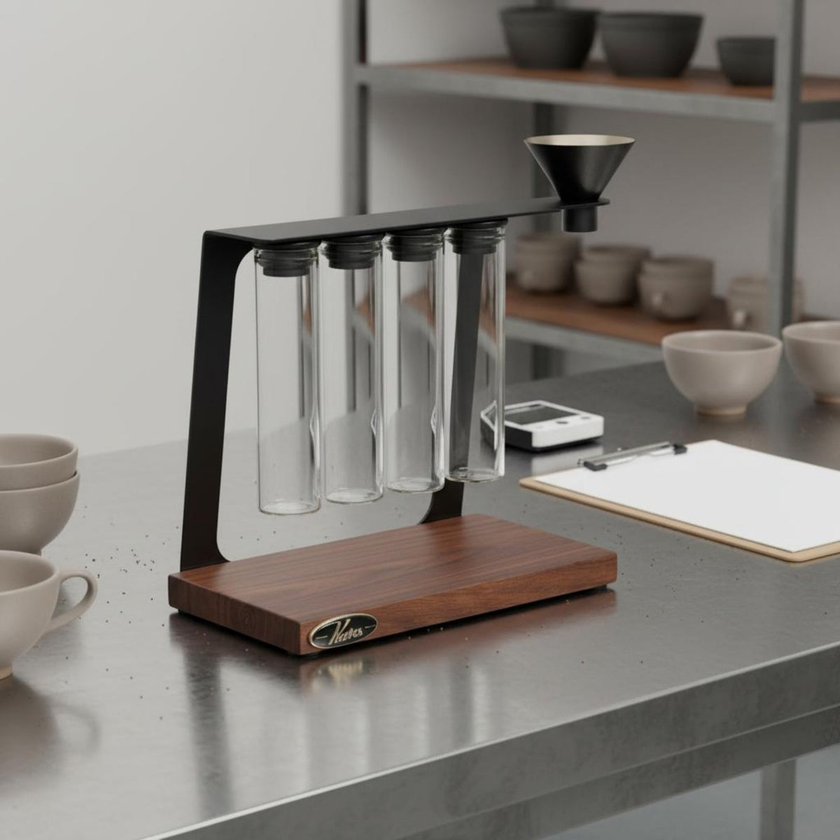 Airtight Seal Coffee Bean Test Tube Rack for Baristas