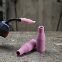 5 Pieces Pink Ceramic Soldering Nozzle Easy Installation Soldering Torch Nozzle Quick Replacement Long-Lasting Materials