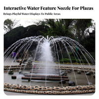 Brass Water Feature Nozzle Fan Spray Water Feature Head Expertly Crafted Column Jet Nozzle for Landscapers, Gardeners, Courtyard, Garden