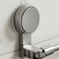 Suction Cup Towel Rack Space Saving Extendable Towel Bar Waterproof No-Tools Required Washroom Shelf for Renters, Shower, Kitchen