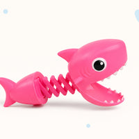 Spring-Loaded Shark Grabber Toy Interactive Shark Clamp with Trigger Handheld Extendable for Children, Toddlers, Party Favors, Bath Time, Classrooms