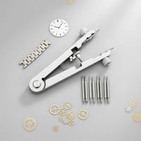 Easy to Use Adjustable Watch Strap Tool Interchangeable Forks Watch Band Removal Tool Long-Lasting Coil Bar Pliers Versatile for Watchmakers, Hobbyists, Repair Shop, Home DIY