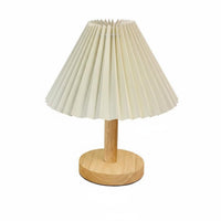 Pleated Shade Table Lamp Handmade DIY Marbling Lamp Kit for Bedroom, Crafters