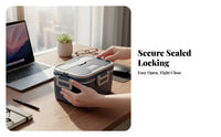 12V/24V/110V Electric Lunch Box Fitted Lid Heated Lunch Box
